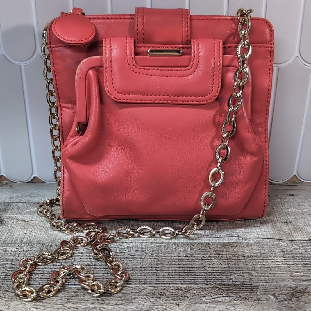 BCBGMaxAzria Coral Crossbody Bag with Gold Chain